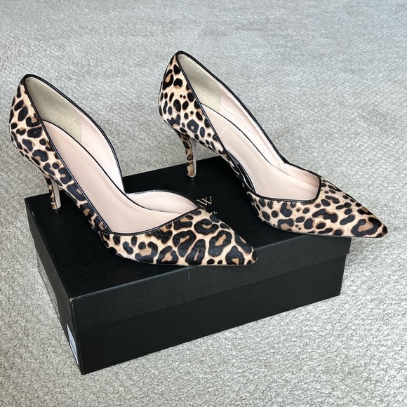 J. CREW   LEOPARD HAIR CALF   D'ORSAY PUMPS         Size: 9.5        ***NWT*** - Picture 2 of 15